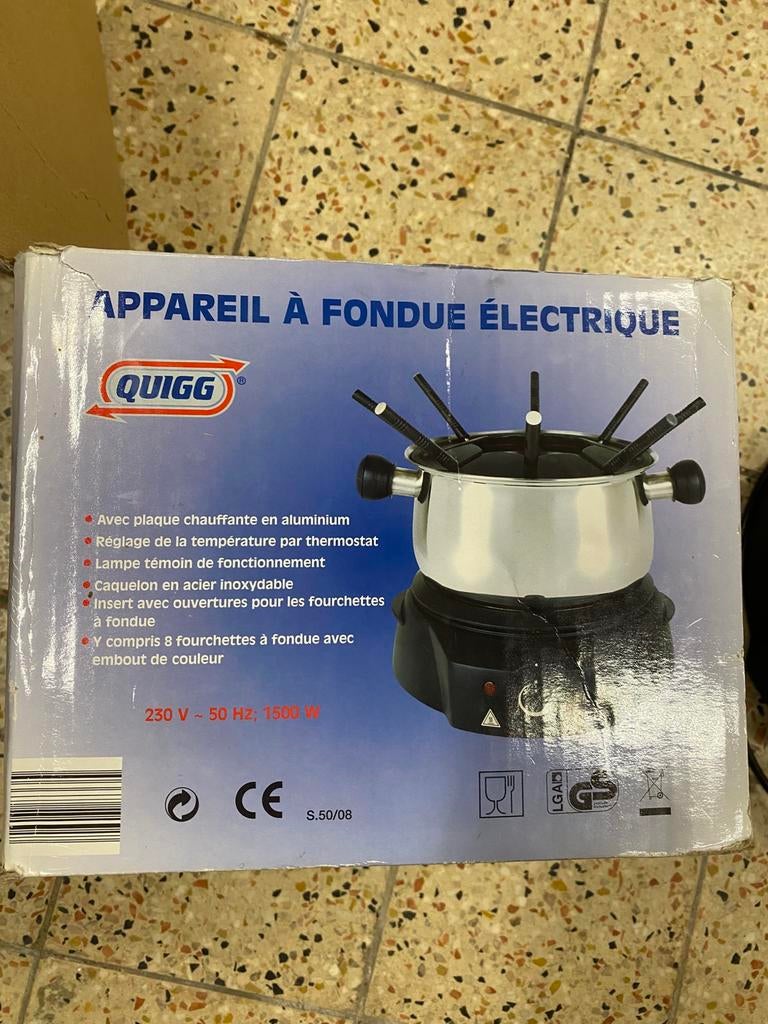 Appareil à fondue électrique, Enlèvement ou Envoi, Utilisé, Électrique, Poêle à fondue