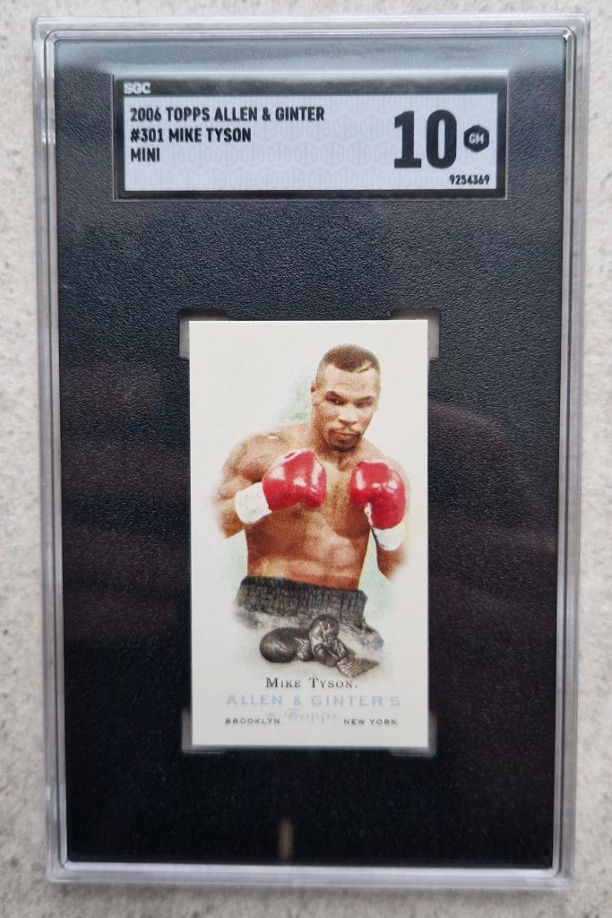 2006 Topps Allen & Ginter's Mike Tyson Mini (SGC 10), Ophalen of Verzenden, Nieuw, Sleeves of Kaarthoesjes