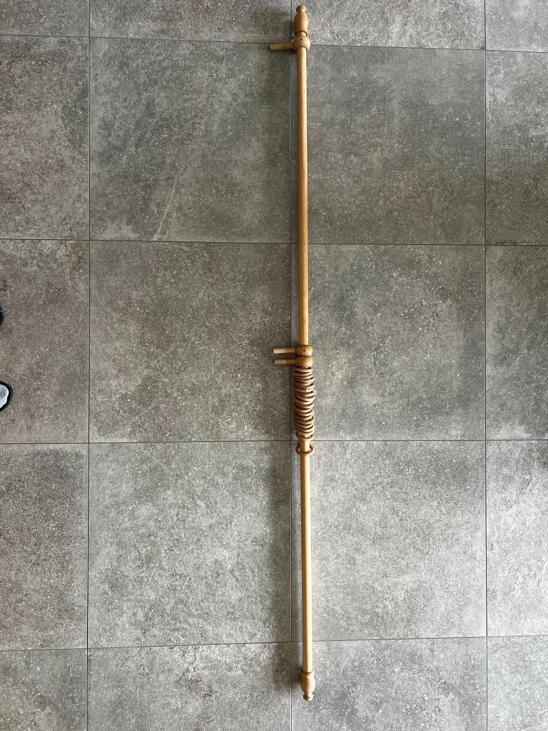IKEA verduisterend gordijn met roede, Ophalen, Gebruikt, Beige