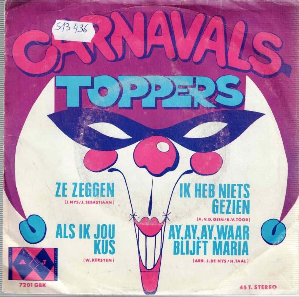 Vinyl, 7 "   -   Carnavals Toppers, Ophalen of Verzenden, Overige formaten