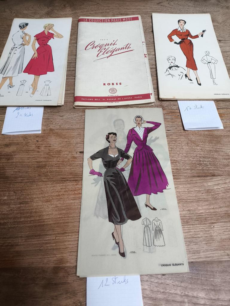 Croquis Elégants - Robes - Hiver 1953 - nr 148 - fashion, Antiquités & Art, Enlèvement ou Envoi