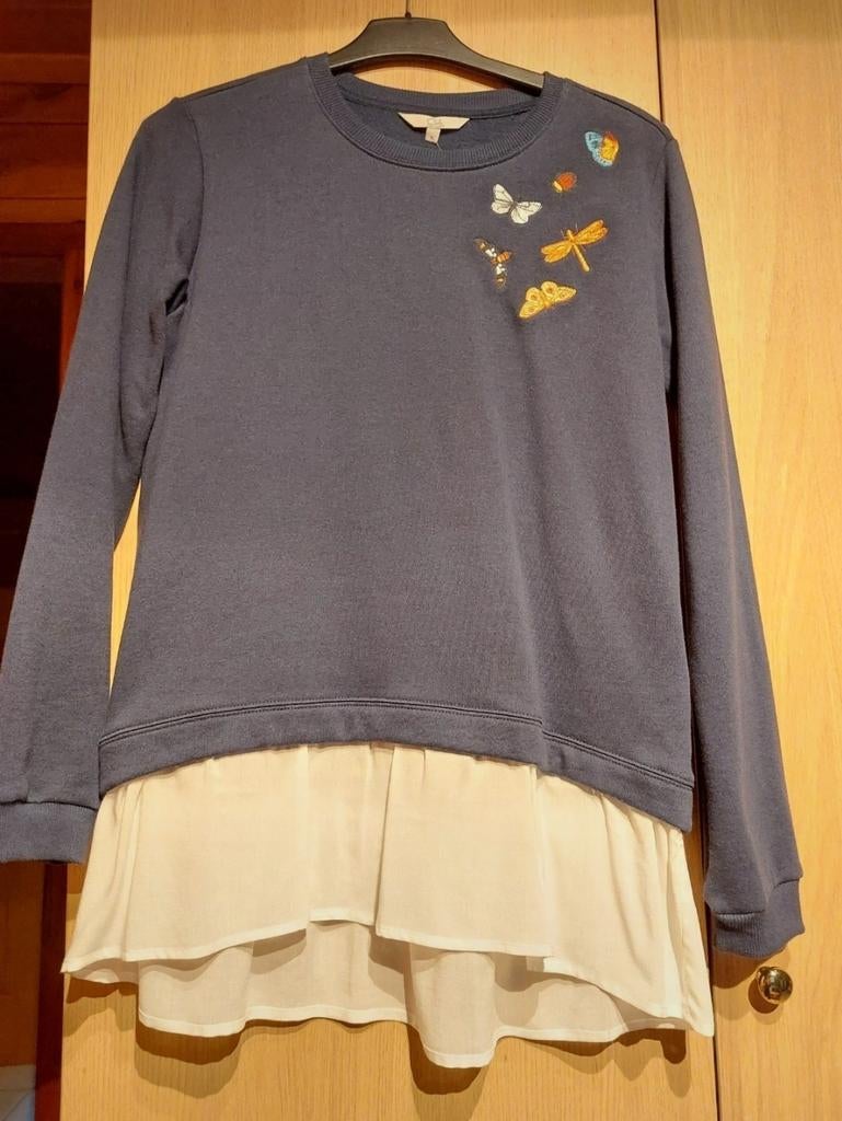 Dunne sweater met onderaan een stuk hemdje. Maat M., Kleding | Dames, Ophalen of Verzenden, Nieuw, Maat 38/40 (M)