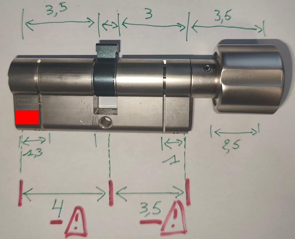 Cylindre à bouton ABUS P12RPS - Indice de sécurité : 9/10, Ophalen, Zo goed als nieuw, Slot