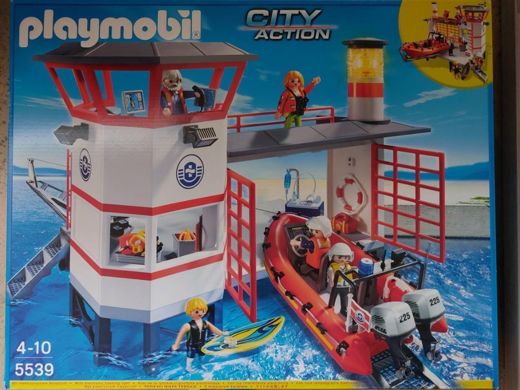 playmobil 5539 kustwachtcentrale met vuurtoren, Kinderen en Baby's, Speelgoed | Playmobil, Ophalen of Verzenden, Gebruikt