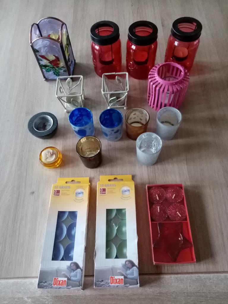 Theelicht houders + lichtjes voor alles 5€, Enlèvement