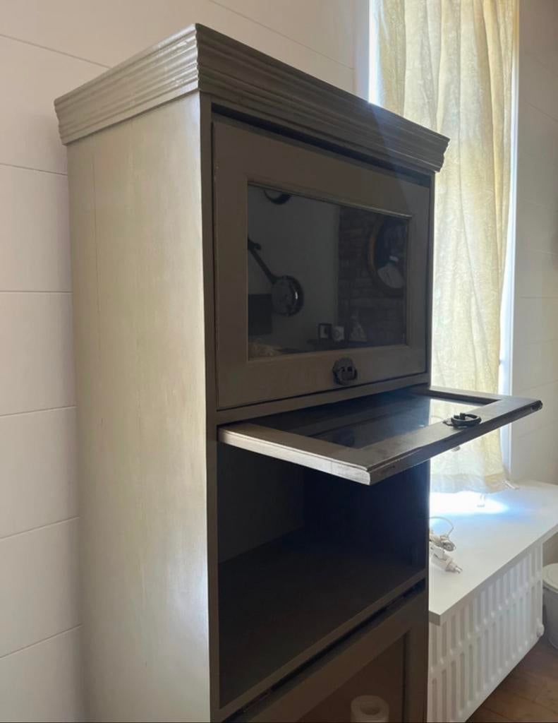 Meuble avec vitrines à abattants (4 portes), Enlèvement, Utilisé