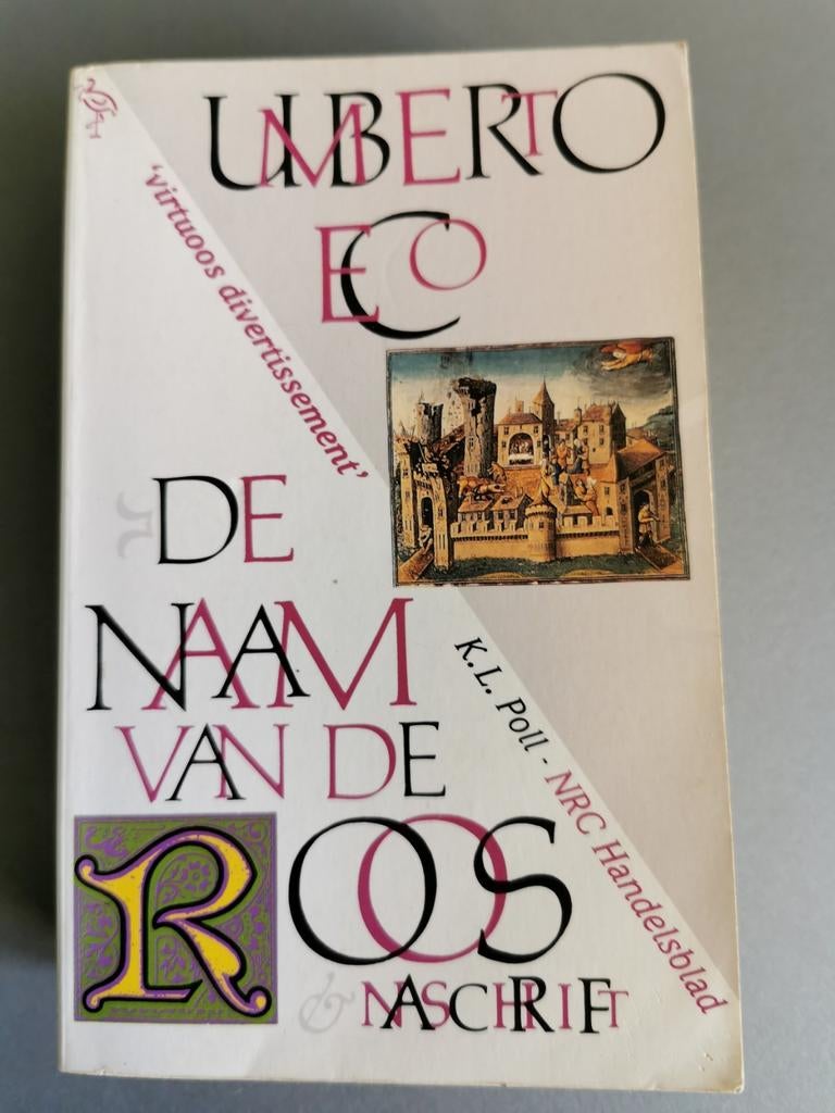 Umberto Eco - Naam van de roos en naschrift, Boeken, Ophalen of Verzenden, Gelezen, Umberto Eco
