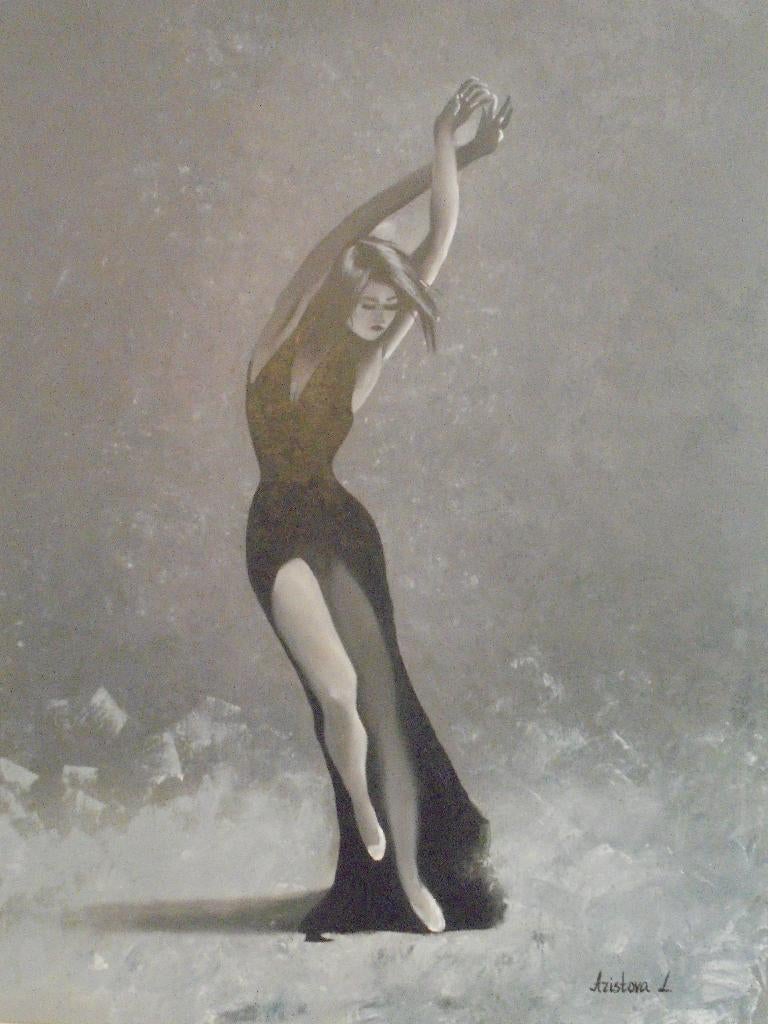 peinture à l'huile Danseuse (60x80 cm), Enlèvement ou Envoi