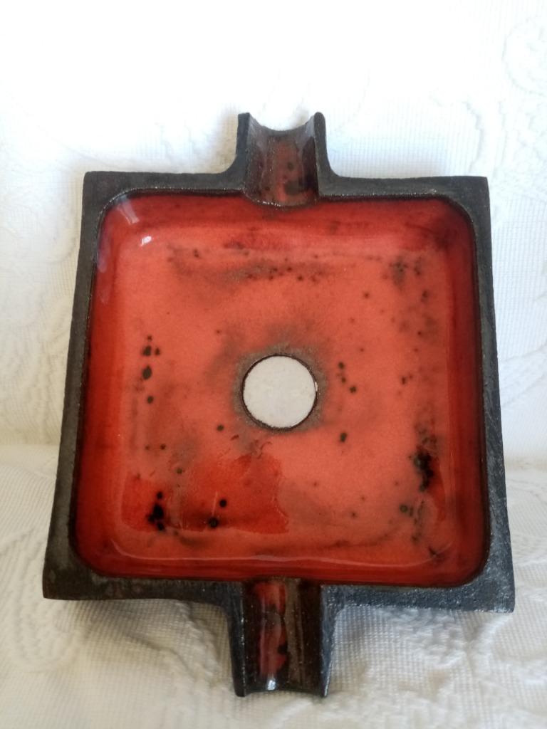 Decoratieve keramische asbak/container van Lutgart de Meyer, Antiek en Kunst, Antiek | Keramiek en Aardewerk, Ophalen of Verzenden
