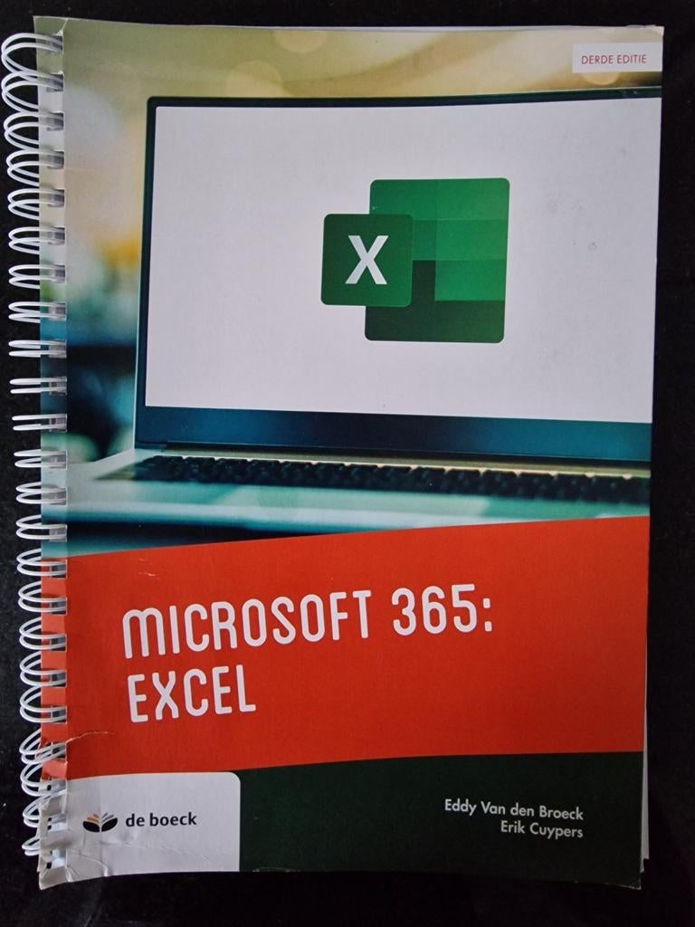 Microsoft 365:Excel, Enlèvement ou Envoi, Comme neuf, Eddy Van den Broeck, Eric Cuypers