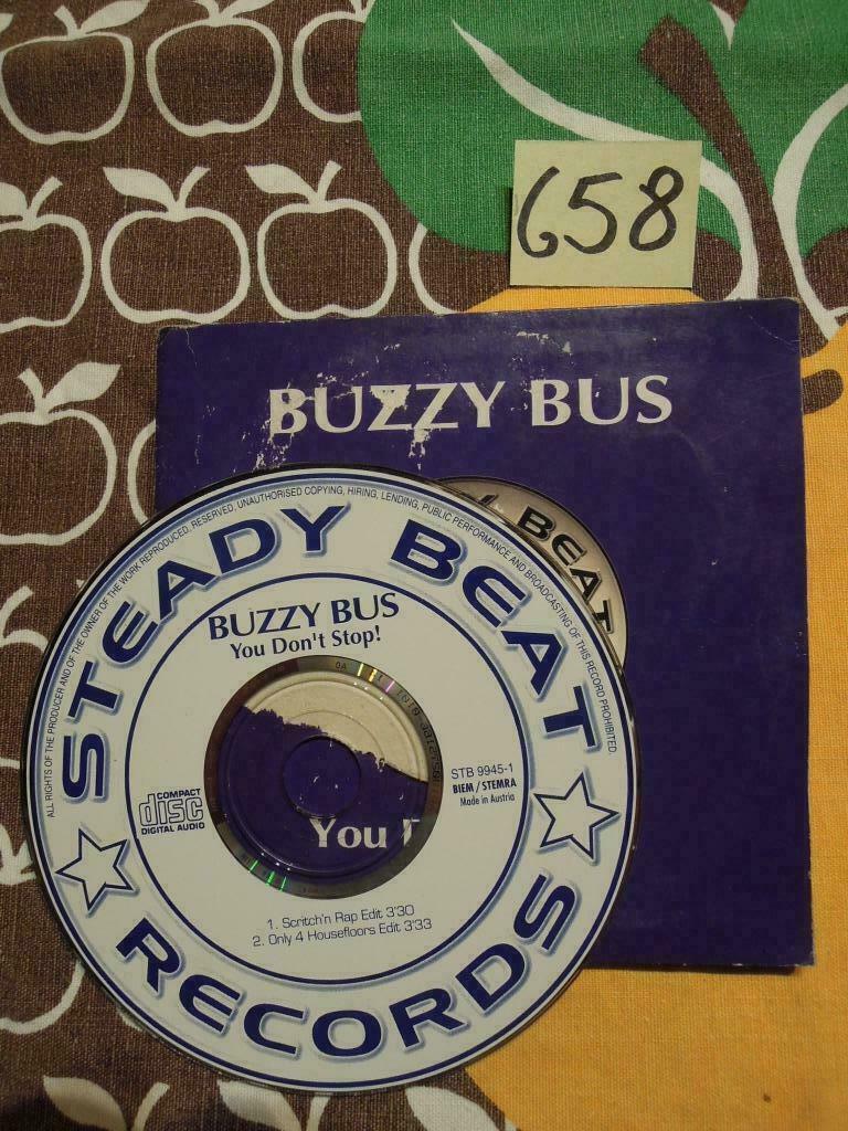CD single Buzzy Bus You Don't Stop! Stready Beat 1999 Elect, Cd's en Dvd's, Cd's | Dance en House, Ophalen of Verzenden, Gebruikt