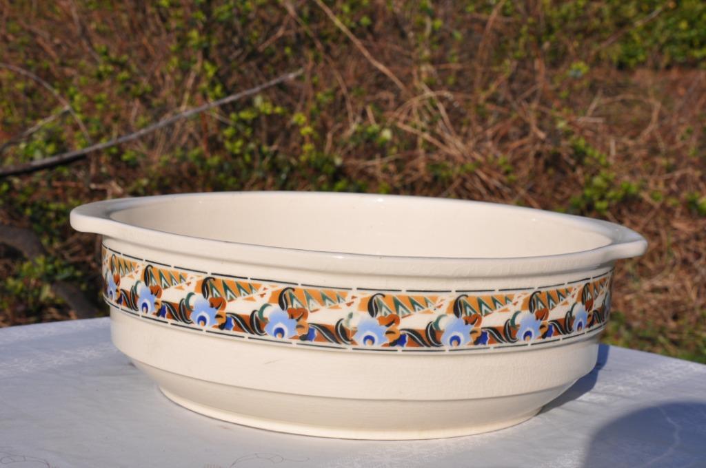 bassin en faience art deco, Antiquités & Art, Antiquités | Céramique & Poterie, Enlèvement ou Envoi
