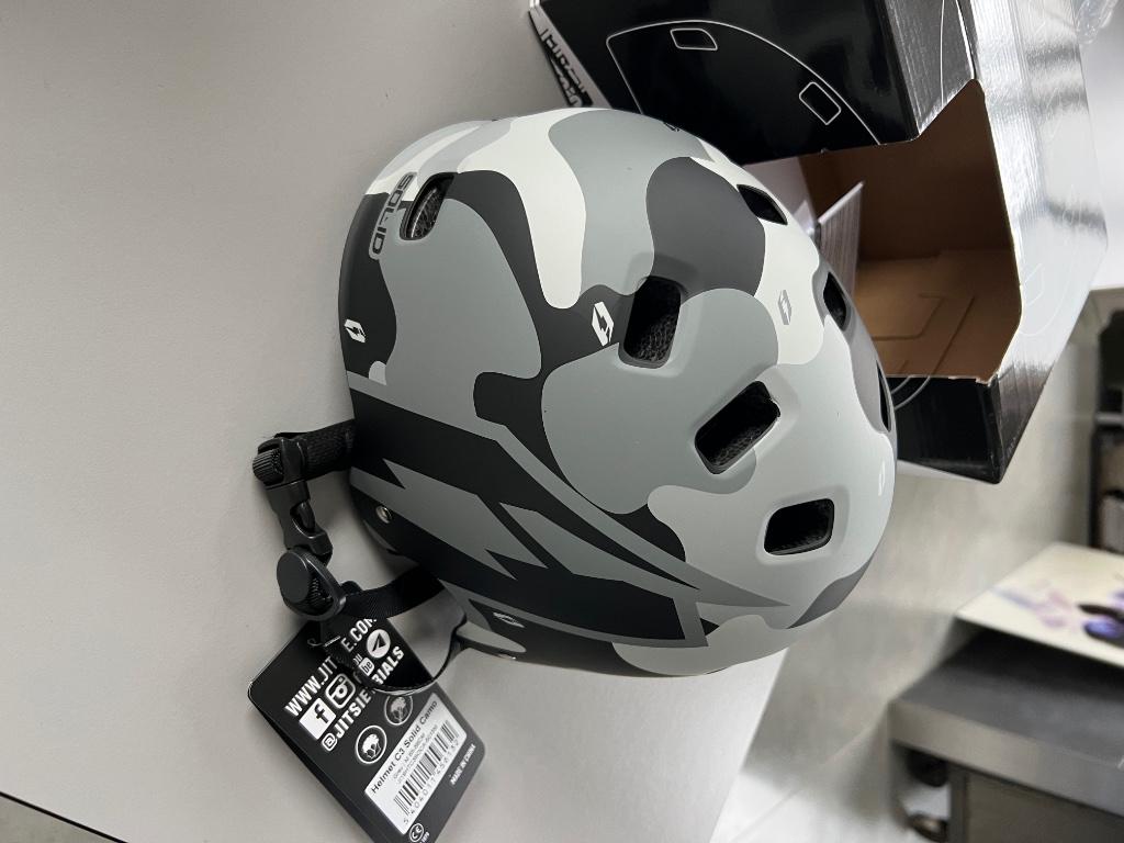Casque Jitsie C3 Camo Gris trial bike or dirt, Vélos & Vélomoteurs, Mini Bikes, Midi Bikes & Pit Bikes, Enlèvement ou Envoi, Neuf