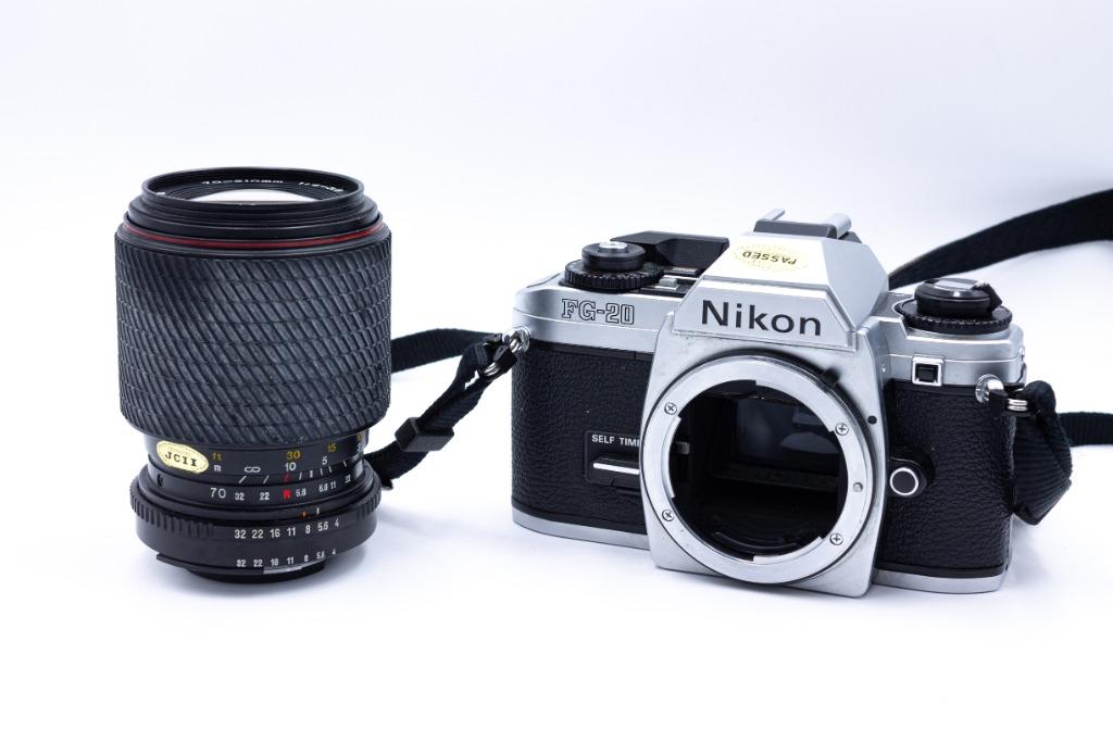 Nikon FG20 + originele hoes, Audio, Tv en Foto, Fotocamera's Analoog, Gebruikt, Spiegelreflex, Nikon, Ophalen of Verzenden