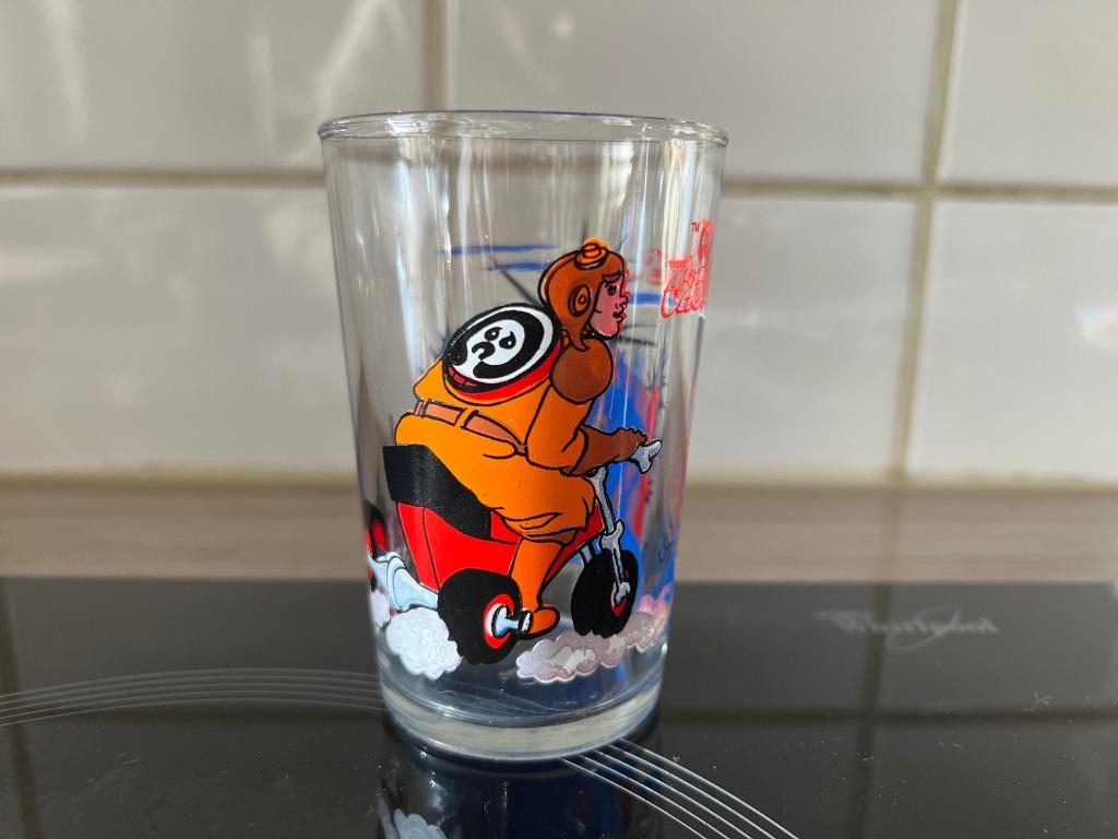 Verre à moutarde Ghostbusters - 1986, Verzamelen, Glas en Drinkglazen, Gebruikt, Waterglas, Ophalen of Verzenden