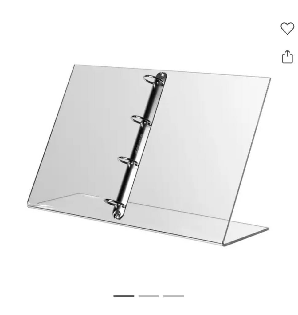 Plexi Display met ringmechanisme, Ophalen