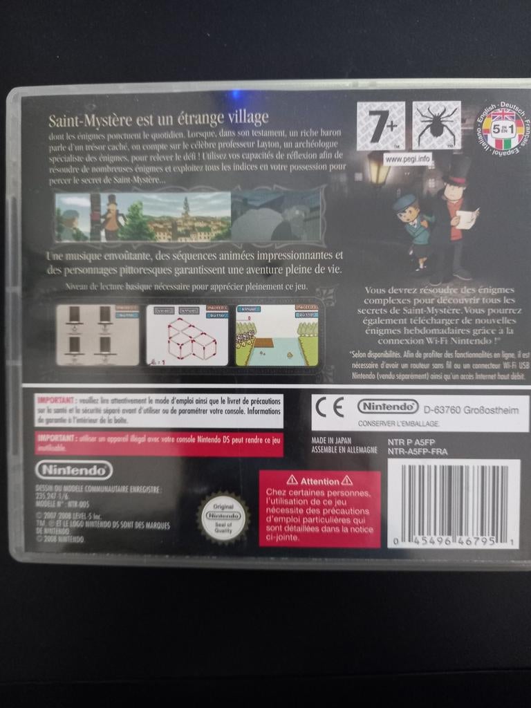 Professor Layton en de Curious Village Nintendo DS, Games en Spelcomputers, Ophalen of Verzenden, Zo goed als nieuw, Avontuur en Actie