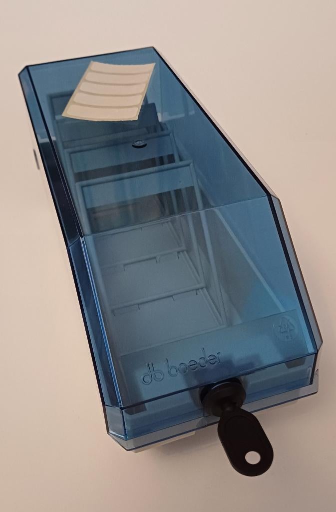 Opbergdoos Boeder met sleutel, Ophalen