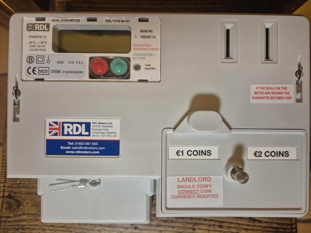 Muntmachine 1€/2€ - Voor wasmachine, airco, sauna..., Ophalen of Verzenden