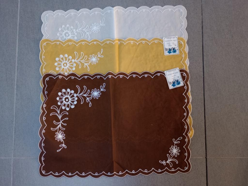 lot de 3 napperons colorés/lingettes décoratives retro, Maison & Meubles, Cuisine | Linge de cuisine, Enlèvement ou Envoi, Neuf