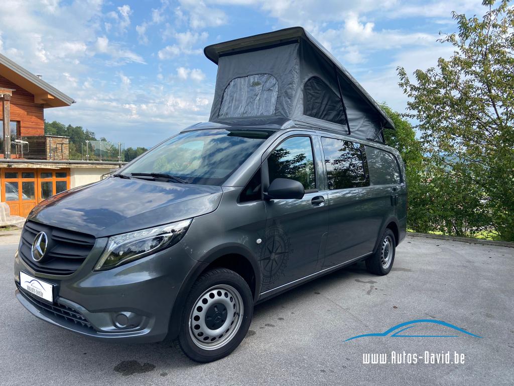 Camping-car très long Mercedes-Benz Vito 4-Matic pour 4 pers, Caravanes & Camping, Camping-cars, Entreprise, jusqu'à 4, Modèle Bus ou Fourgon aménagé