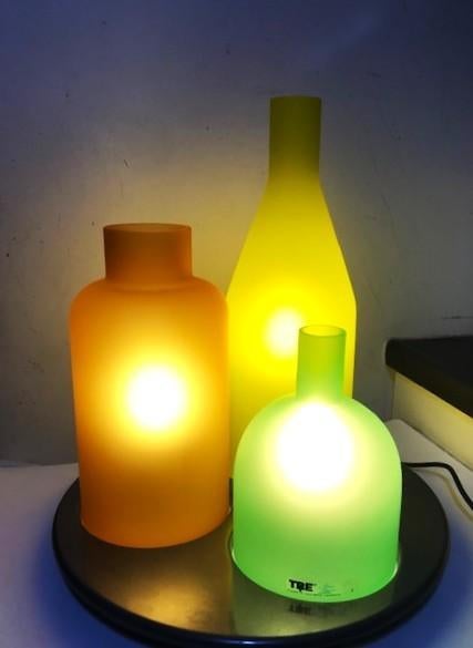Lampe design Guido Rosati ITRE Bacco Murano années 1980😍😎, Antiquités & Art, Jaune, Verre, Enlèvement ou Envoi, Fait main