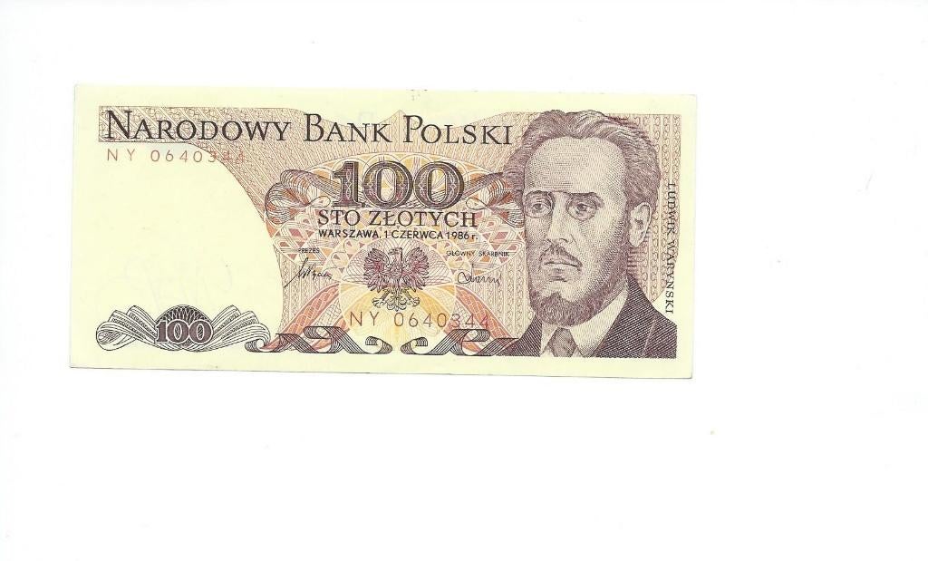 Polen, 100 Zlotych 1/09/1986, UNC., Ophalen of Verzenden, Polen, Los biljet