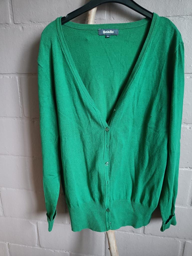 Groene gilet maat XL, Enlèvement ou Envoi, Comme neuf, Taille 46/48 (XL) ou plus grande