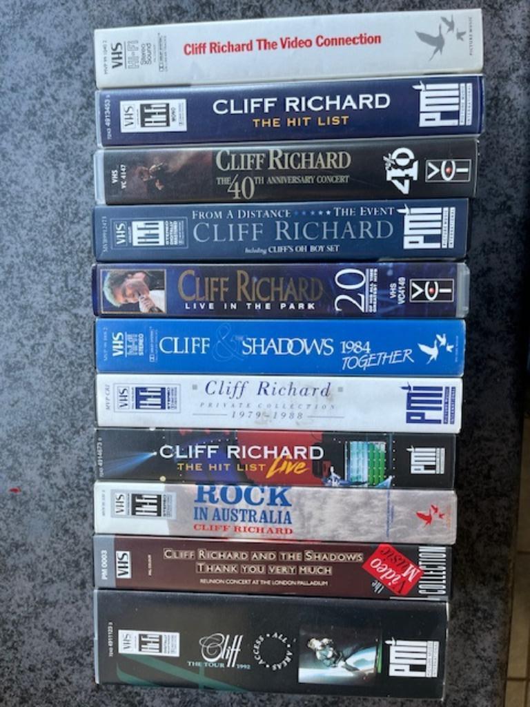 Cliff Richard - VHS-banden, Alle leeftijden, Ophalen, Zo goed als nieuw, Muziek en Concerten