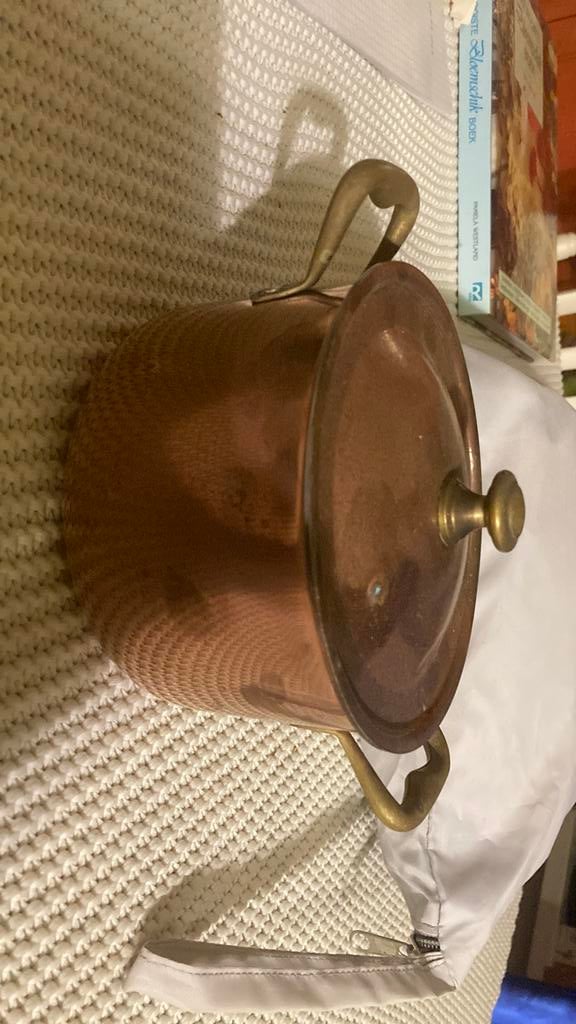 Koperen kookpot, Antiek en Kunst, Antiek | Brons en Koper, Ophalen of Verzenden, Koper