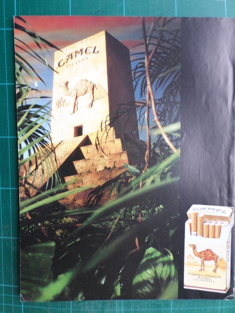 Camel cigarettes - publicité papier - 1990, Verzamelen, Merken en Reclamevoorwerpen, Ophalen of Verzenden, Gebruikt, Overige typen