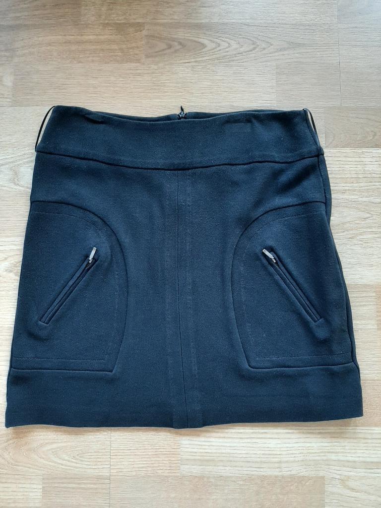 Senso zwarte rok met twee ritszakjes, Ophalen of Verzenden, Zo goed als nieuw, Maat 36 (S), Boven de knie