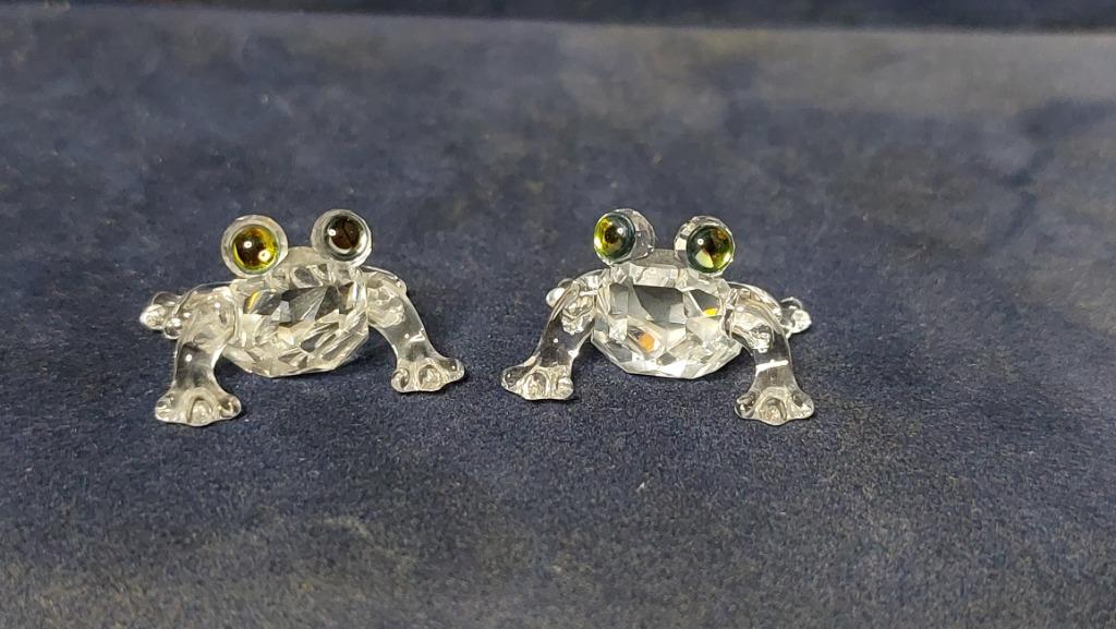 Swarovski - 2 grenouilles, Collections, Enlèvement, Utilisé, Figurine