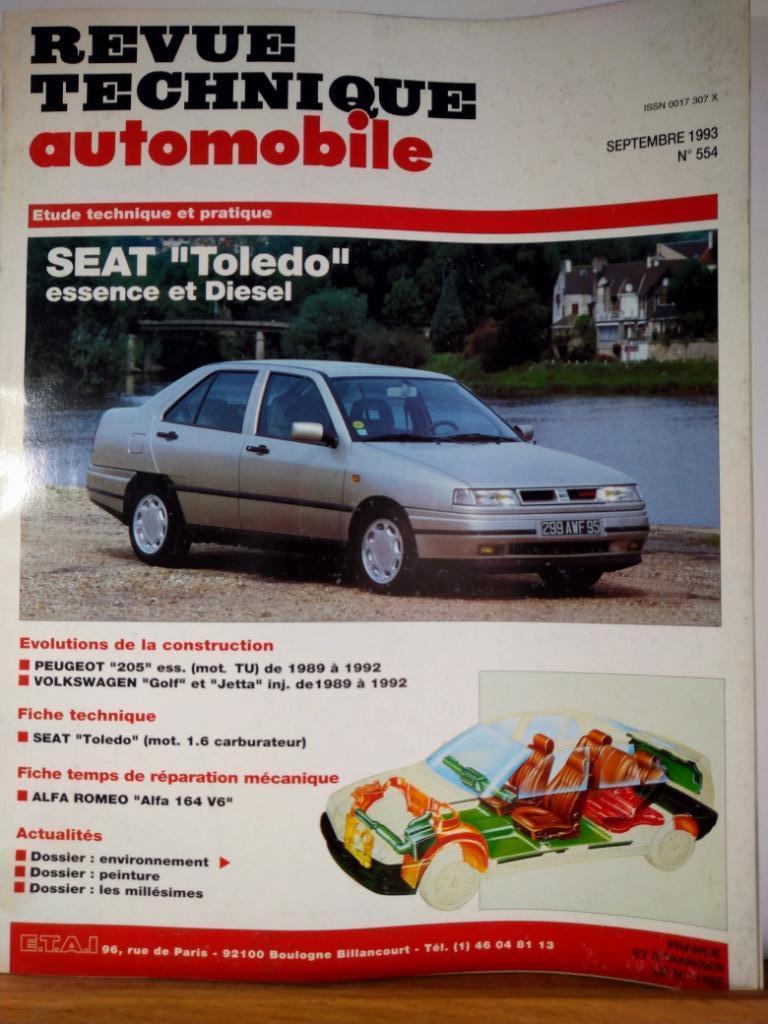 RTA - Seat Toledo - n 554 - septembre 1993, Auto diversen, Handleidingen en Instructieboekjes, Verzenden