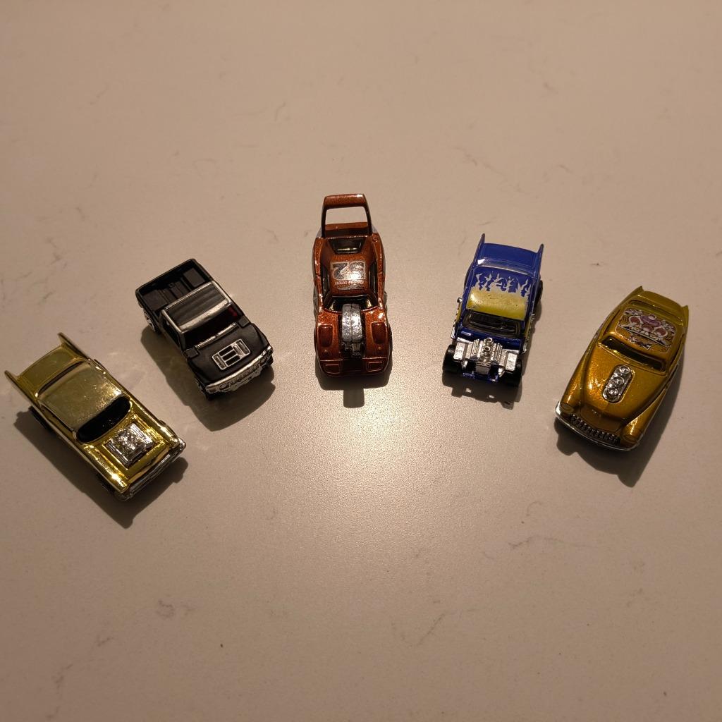 Hot Wheels Krachtpatsers: 5 Muscle Cars & Customs!, Kinderen en Baby's, Speelgoed |Speelgoedvoertuigen, Gebruikt, Ophalen of Verzenden