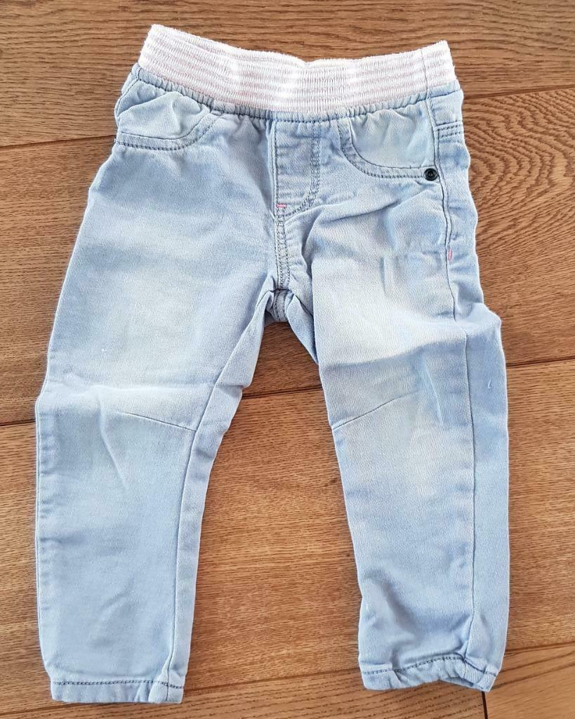 Jeans Hema 86, Kinderen en Baby's, Babykleding | Maat 86, Gebruikt, Broekje, Meisje, Ophalen of Verzenden
