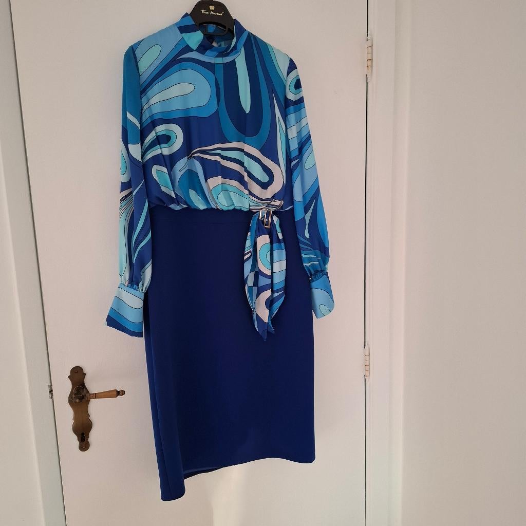 Linea Raffaelli blauw kleed maat 40, Kleding | Dames, Ophalen, Maat 38/40 (M), Blauw