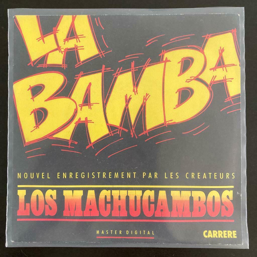 7" Los Machucambos - La Bamba (CARRERE 1987) VG+, Envoi, Utilisé, Musique du monde