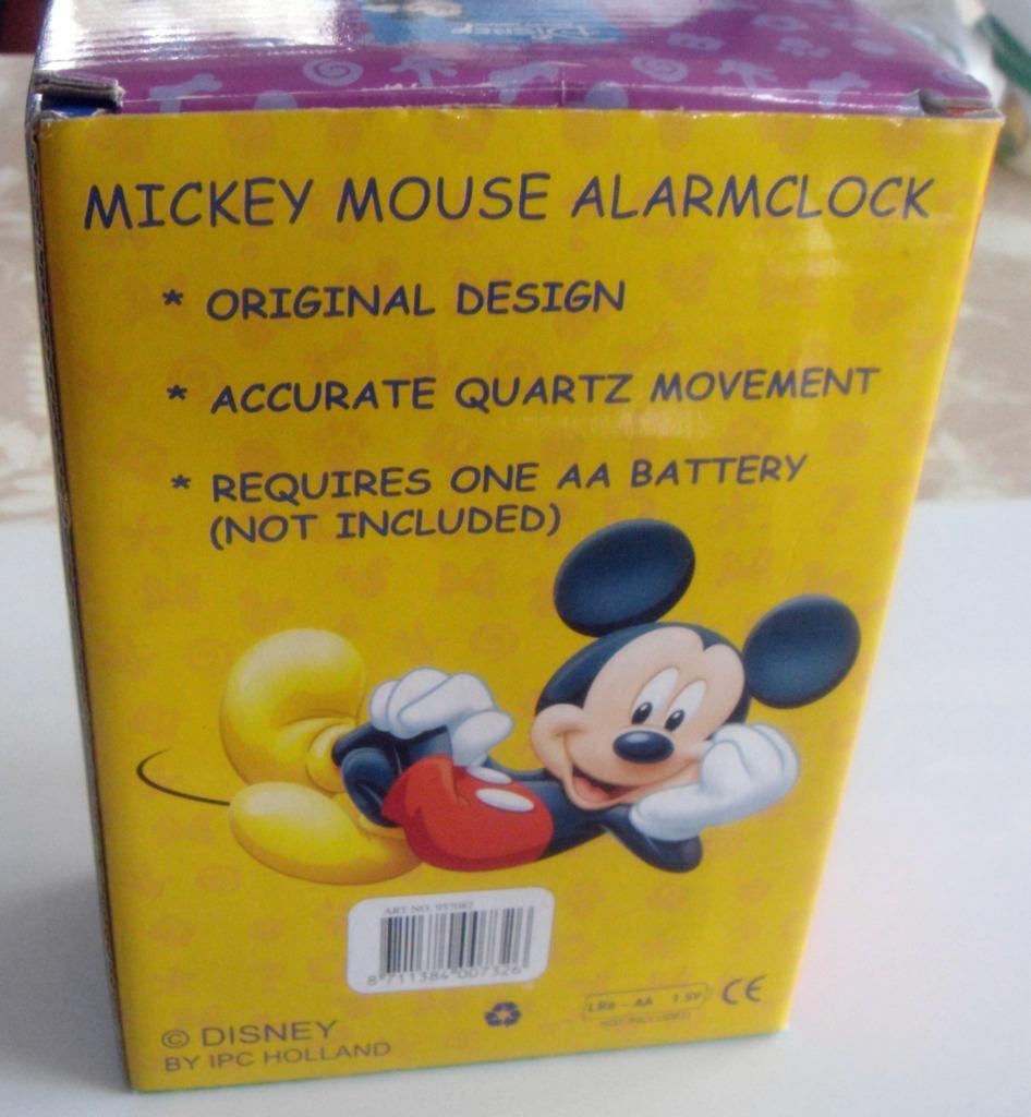 Boîte de réveil-matin Disney vintage, IPC Holland, Ophalen, Mickey Mouse, Gebruikt, Overige typen
