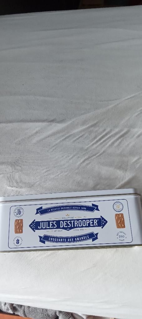 blikken koekendoos in blik jules de strooper, Verzamelen, Ophalen of Verzenden, Zo goed als nieuw, Koek(jes), Overige merken