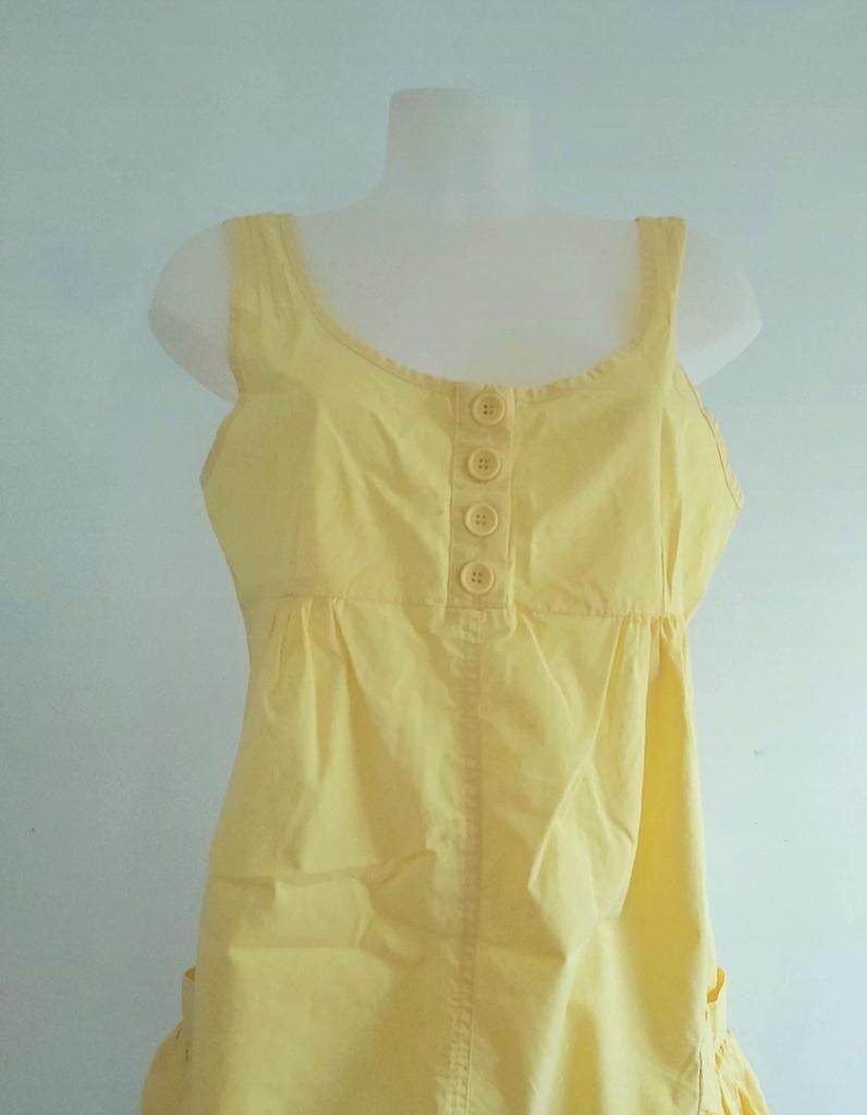 Très belle robe jaune 100% coton Taille 42, Enlèvement ou Envoi, Comme neuf, Jaune