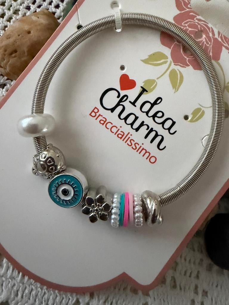 ️ Idea Charm bedelarmband, Ophalen of Verzenden, Zo goed als nieuw, Parel