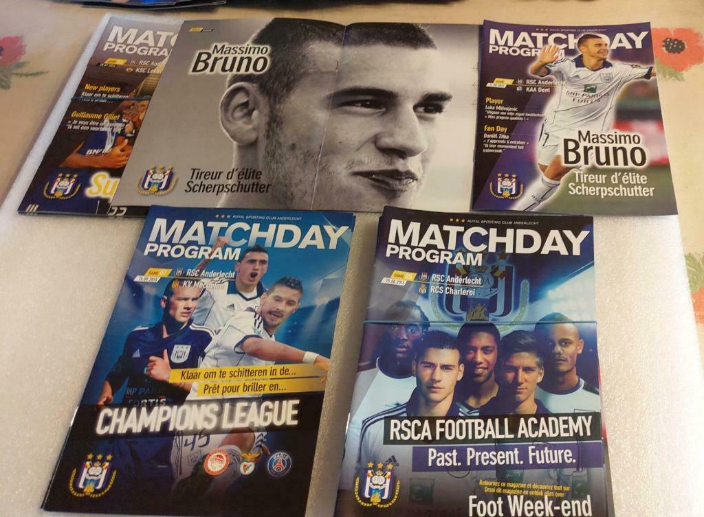 Matchdayboekjes ANDERLECHT 2013-2014., Verzamelen, Ophalen of Verzenden, Zo goed als nieuw, Boek of Tijdschrift