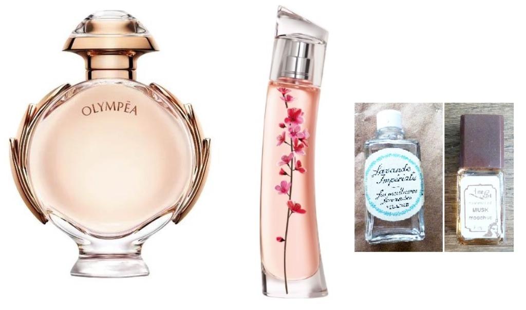 Lege parfumfles verzamelen Olympea Kenzo + 2 mini’s pr/item, Enlèvement ou Envoi, Utilisé, Emballage