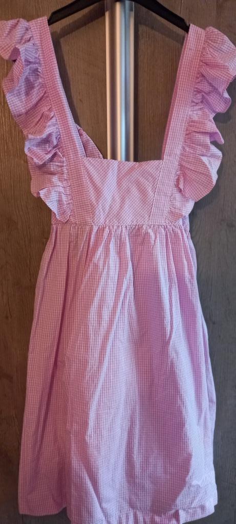 roze wit geblokte zomerjurk Lola Palacios maat 140, Meisje, Nieuw, Ophalen of Verzenden, Jurk of Rok