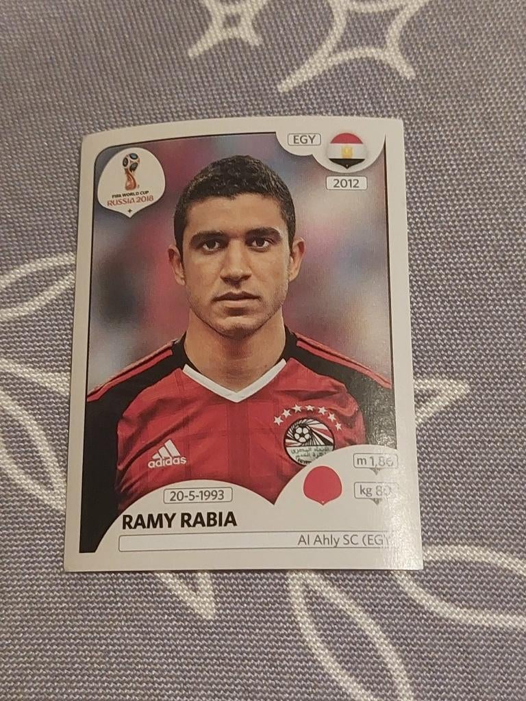 Panini / Sticker / Ramy Rabia / Egypte / WK 2018, Verzamelen, Verzenden, Nieuw, Poster, Plaatje of Sticker