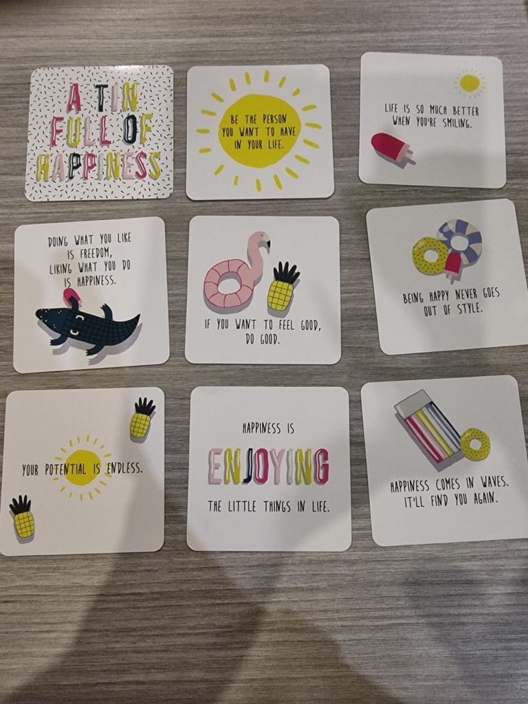 Une boîte pleine de bonheur, citations inspirantes, Enlèvement ou Envoi, Comme neuf