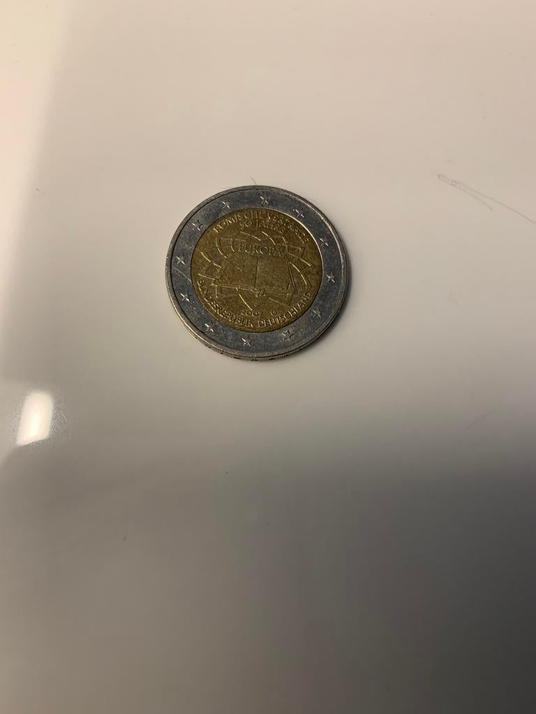 Duitsland 2007 verdrag van rome 90 jaar letter G, Postzegels en Munten, Munten | Europa | Euromunten, Ophalen of Verzenden, Duitsland