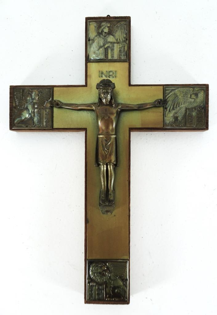 Antiek kruisbeeld Art Deco, Ophalen of Verzenden