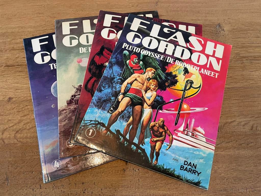 4x Flash Gordon Volledige reeks Oberon uitgaven, Boeken, Stripverhalen, Dan Barry, Complete serie of reeks, Ophalen of Verzenden